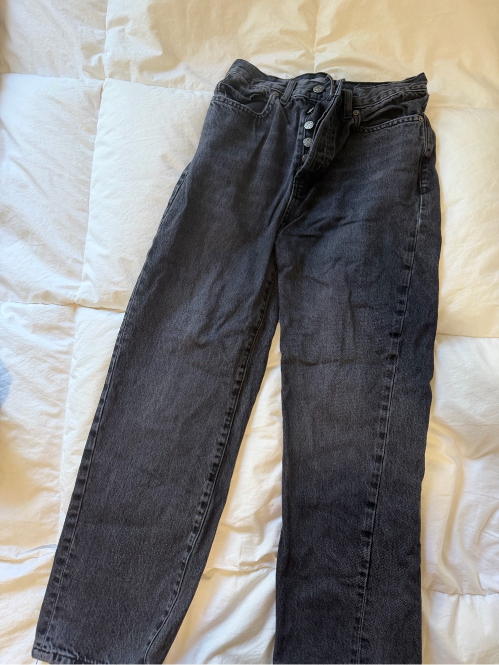 Mango Women's Black Straight-Leg Jeans